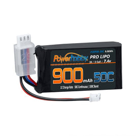Power Hobby - 2S 900MAH 50C Upgrade Lipo Battery, for Axial SCX24 - Hobby Recreation Products