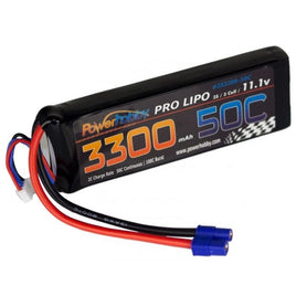 Power Hobby - 3300mAh 11.1v 3S 50C-100C LiPo Battery with Hardwire EC3 - Hobby Recreation Products