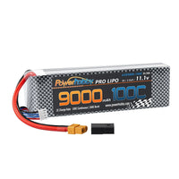 Power Hobby - 3S 11.1V 9000mAh 100C Graphene Lipo Battery w/ XT60 + Traxxas Adapter - Hobby Recreation Products