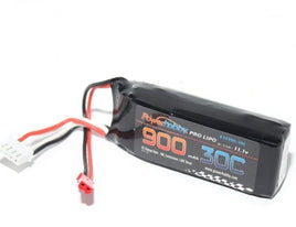 Power Hobby - 3S 11.1V 900MAH 30C Lipo Battery w/ JST Connector - Hobby Recreation Products