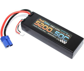 Power Hobby - 5200mAh 7.4V 2S 50C LiPo Battery with Hardwired EC5 Connector - Hobby Recreation Products