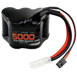 Power Hobby - 6V 5000mAh 5-Cell Hump Receiver NiMH RX Battery 1/5 Scale - Hobby Recreation Products