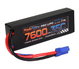 Power Hobby - 7600mAh 7.4V 2S 35C LiPo Battery with Hardwired EC5 Connector - Hobby Recreation Products
