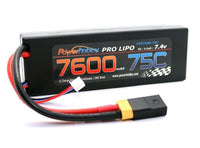 Power Hobby - 7600mAh 7.4V 2S 75C LiPo Battery with Hardwired XT60 Connector w/HC Adapter - Hobby Recreation Products