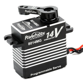 Power Hobby - 8014MG 14v Programmable Waterproof High Voltage Brushless 3S LiPo Servo - Hobby Recreation Products
