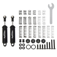 Power Hobby - 80mm Promatics Two Stage Internal Spring Shocks, Black, 2 Shocks - Hobby Recreation Products