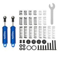 Power Hobby - 80mm Promatics Two Stage Internal Spring Shocks, Blue, 2 Shocks - Hobby Recreation Products