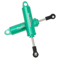 Power Hobby - 80mm Promatics Two Stage Internal Spring Shocks, Green, 2 Shocks - Hobby Recreation Products