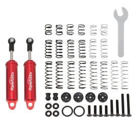 Power Hobby - 80mm Promatics Two Stage Internal Spring Shocks, Red, 2 Shocks - Hobby Recreation Products