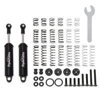 Power Hobby - 90mm Promatics Two Stage Internal Spring Shocks, Black, 2 Shocks - Hobby Recreation Products