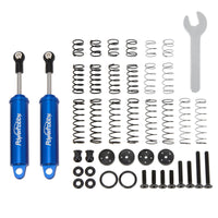 Power Hobby - 90mm promatics Two Stage Internal Spring Shocks, Blue, 2 Shocks - Hobby Recreation Products