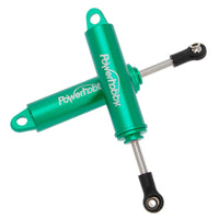 Power Hobby - 90mm Promatics Two Stage Internal Spring Shocks, Green, 2 Shocks - Hobby Recreation Products
