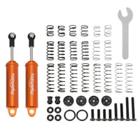 Power Hobby - 90mm Promatics Two Stage Internal Spring Shocks, Orange, 2 Shocks - Hobby Recreation Products
