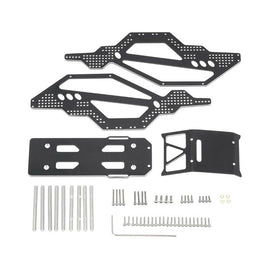Power Hobby - Aluminium Rock Racer Conversion Chassis Kit, Black, fits Axial 1/24 SCX24 - Hobby Recreation Products
