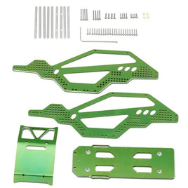 Power Hobby - Aluminium Rock Racer Conversion Chassis Kit, Green, fits Axial 1/24 SCX24 - Hobby Recreation Products