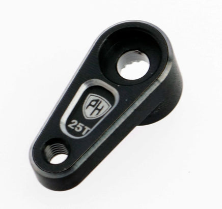 Power Hobby - Aluminum 25T Servo Horn, for Traxxas TRX-4M, Black - Hobby Recreation Products