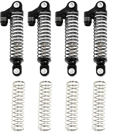 Power Hobby - Aluminum 51mm Long Travel Shocks, Black, for Traxxas TRX-4M - Hobby Recreation Products