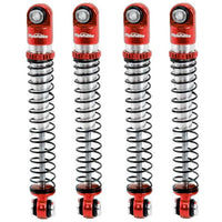 Power Hobby - Aluminum 54mm Long Travel Shocks 1/24, Red, for Axial SCX24 Jeep / Bronco - Hobby Recreation Products