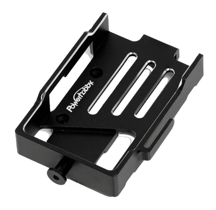Power Hobby - Aluminum Battery Mount Plate, for Traxxas TRX-4M, Black - Hobby Recreation Products