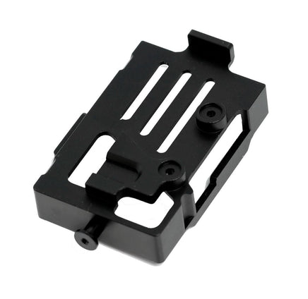 Power Hobby - Aluminum Battery Mount Plate, for Traxxas TRX-4M, Black - Hobby Recreation Products