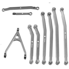 Power Hobby - Aluminum High Clearance Chassis Links, Grey, for Axial SCX24 Jeep / Gladiator - Hobby Recreation Products