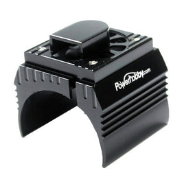 Power Hobby - Aluminum Motor Heatsink Cooling Fan for 1/10 540 and 550 Size Motors, Black - Hobby Recreation Products