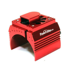 Power Hobby - Aluminum Motor Heatsink Cooling Fan for 1/10 540 and 550 Size Motors, Red - Hobby Recreation Products