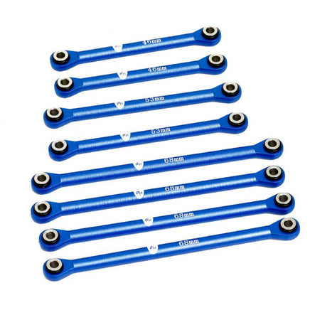 Power Hobby - Aluminum Suspension Link Set, for Traxxas TRX-4M, Blue - Hobby Recreation Products