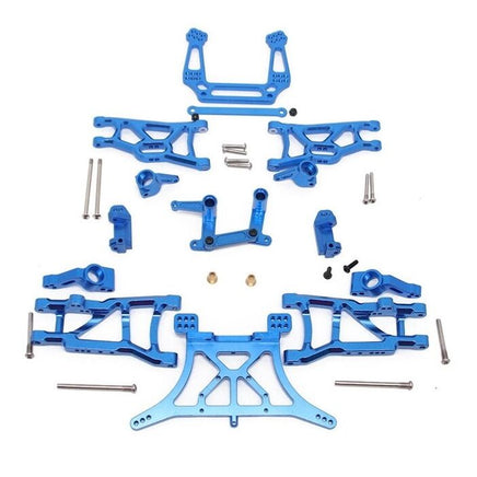 Power Hobby - Aluminum Upgrade Kit, 2WD Slash, Rustler, Stampede, Bandit, Blue - Hobby Recreation Products
