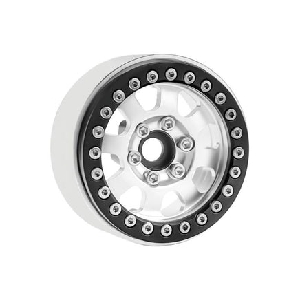 Power Hobby - B1 Aluminum 1.9 Beadlock Wheels 9mm Hubs, Silver, for 1/10 Rock Crawler, 4pcs - Hobby Recreation Products
