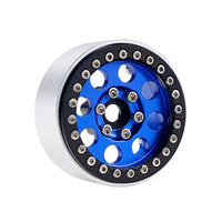 Power Hobby - B2 Aluminum 1.9 Beadlock Wheels 9mm, Blue, for 1/10 Rock Crawler, 4pcs - Hobby Recreation Products
