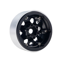 Power Hobby - B3 Aluminum 1.9 Beadlock Wheels 9mm Hubs, Black, for 1/10 Rock Crawler, 4pcs - Hobby Recreation Products