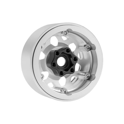 Power Hobby - B3 Aluminum 1.9 Beadlock Wheels 9mm Hubs, Silver, for 1/10 Rock Crawler, 4pcs - Hobby Recreation Products