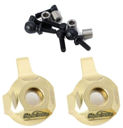Power Hobby - Brass Front Steering Knuckle Axial SCX24 - Hobby Recreation Products