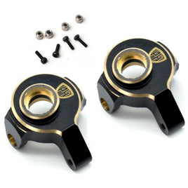 Power Hobby - Brass Front Steering Knuckles Upgrade Parts, for Axial SCX24 - Hobby Recreation Products