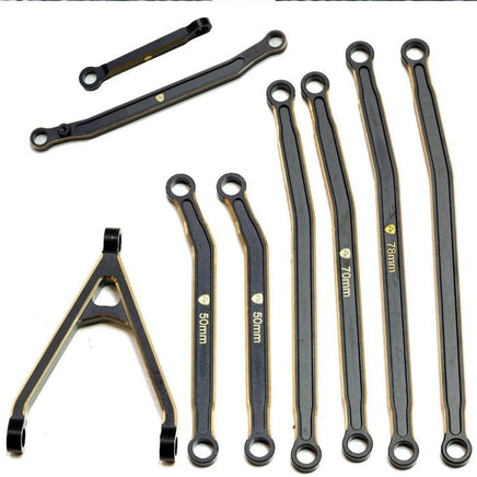 Power Hobby - Brass High Clearance Chassis Links, for Axial SCX24 Jeep / Gladiator - Hobby Recreation Products
