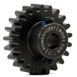 Power Hobby - Hardened Steel 16T Mod1 5mm Pinion Gear with 2 Grub Screws - Hobby Recreation Products