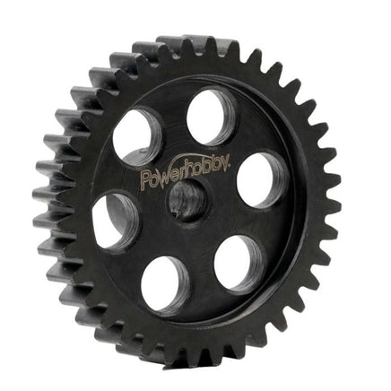 Power Hobby - Hardened Steel 35 Tooth Mod1 5mm Pinion Gear with 2 Grub Screws - Hobby Recreation Products