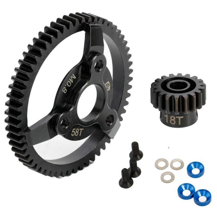 Traxxas Gear Replacement OGRC 46T Spur Gear & 18T Pinion Set For Traxxas X-Maxx, XO-1, Maxx & E-Revo 2.0 X-Maxx Replacement Parts - View #2