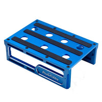 Power Hobby - Metal Car Stand, Blue, Fits 1/10 and 1/8 Vehicles - Hobby Recreation Products