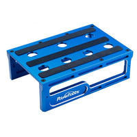 Power Hobby - Metal Car Stand, Blue, Fits 1/10 and 1/8 Vehicles - Hobby Recreation Products