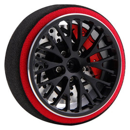 Power Hobby - Metal Steering Transmitter Wheel Black FOR Traxxas TQI Radio - Hobby Recreation Products