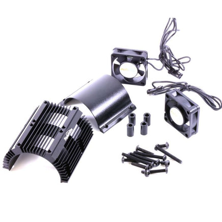 Power Hobby - Power Hobby Heat Sink w/ Twin Tornado High Speed Fans, for 1/8 Motors, Black - Hobby Recreation Products