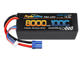 Power Hobby - Powerhobby 4s 14.8V 8000MAH 100C Lipo Battery w EC5 Plug - Hobby Recreation Products