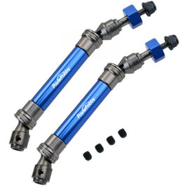 Power Hobby - Rear Steel Driveshaft / CVD, Blue, fits Traxxas Slash 4x4, Stampede 4x4 - Hobby Recreation Products