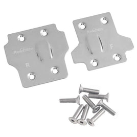 Power Hobby - Stainless Steel Front / Rear Skid Plate Set, for Arrma 6S - Hobby Recreation Products