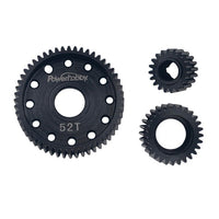 Power Hobby - Steel Locked Transmission Gear Set, for Axial Scx10 / AX10 / Wraith / SMT10, 3pcs - Hobby Recreation Products