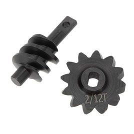 Power Hobby - Steel Overdrive Gears Diff Worm Set 2T/12T, Overdrive 33%, for Axial SCX24 - Hobby Recreation Products