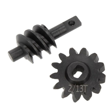 Power Hobby - Steel Overdrive Gears Diff Worm Set 2T/13T, Overdrive 23%, for Axial SCX24 - Hobby Recreation Products