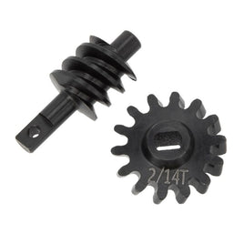 Power Hobby - Steel Overdrive Gears Diff Worm Set 2T/14T, Overdrive 23%, for Axial SCX24 - Hobby Recreation Products